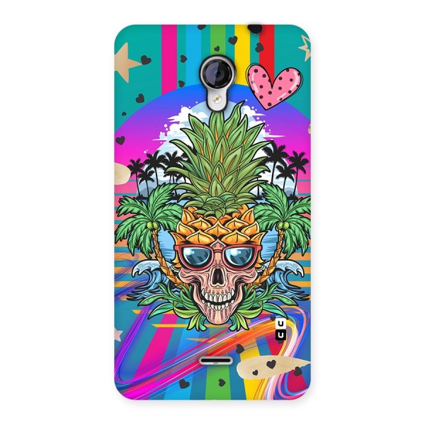 Cool Pineapple Skull Back Case for Micromax Unite 2 A106