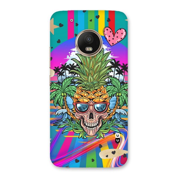 Cool Pineapple Skull Back Case for Moto G5 Plus