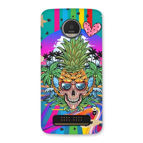 Cool Pineapple Skull Back Case for Moto Z Play