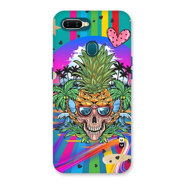 Cool Pineapple Skull Back Case for Oppo A11k