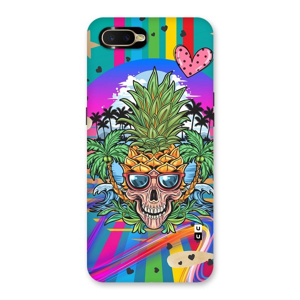 Cool Pineapple Skull Back Case for Oppo K1