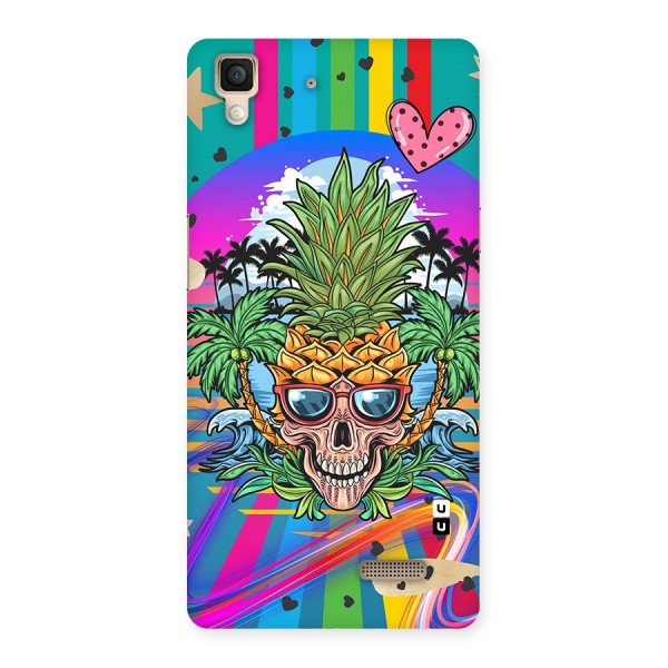 Cool Pineapple Skull Back Case for Oppo R7