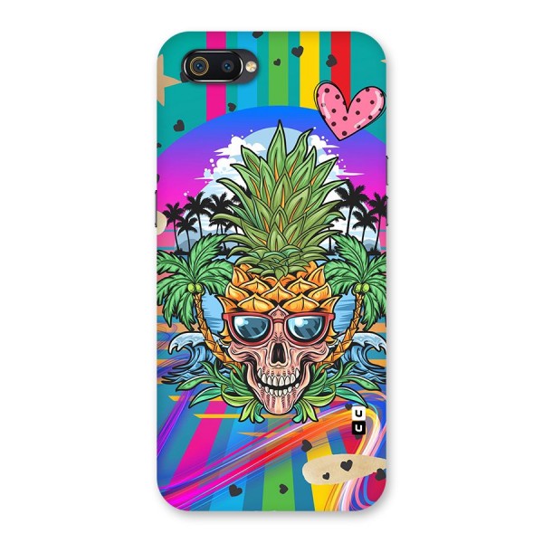 Cool Pineapple Skull Back Case for Realme C2