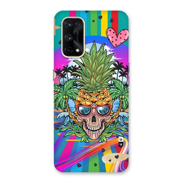 Cool Pineapple Skull Glass Back Case for Realme X7 Pro