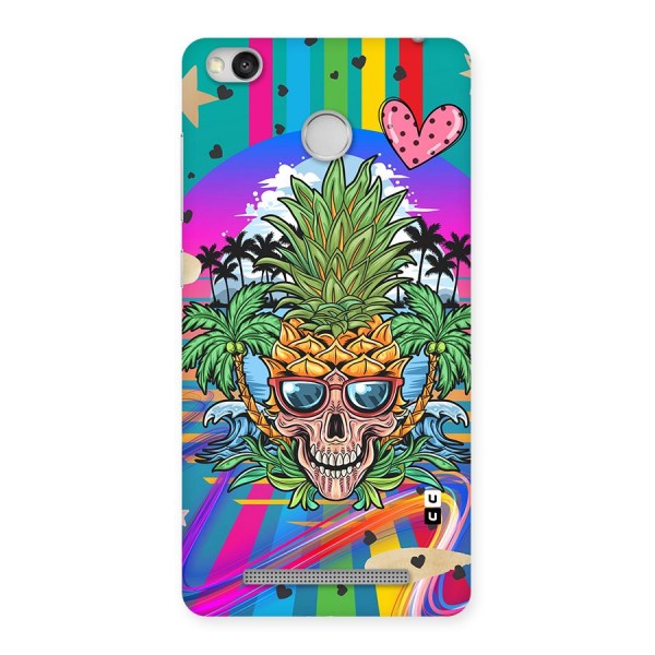 Cool Pineapple Skull Back Case for Redmi 3S Prime