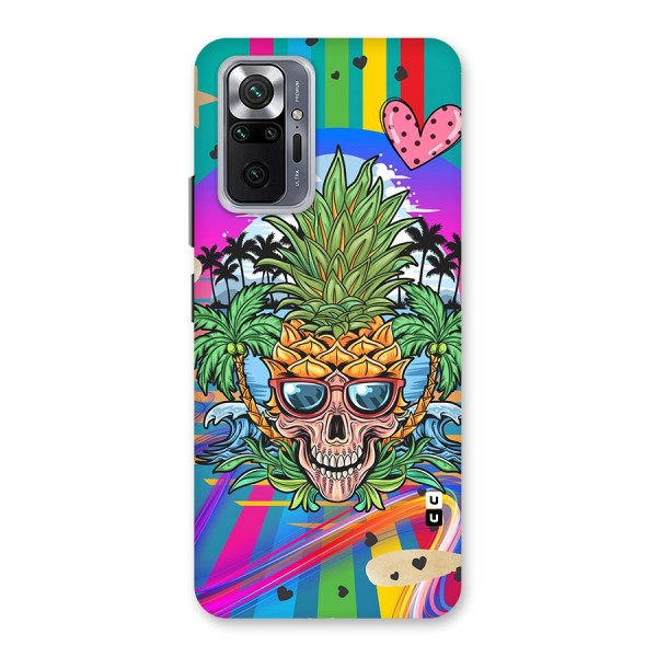 Cool Pineapple Skull Back Case for Redmi Note 10 Pro