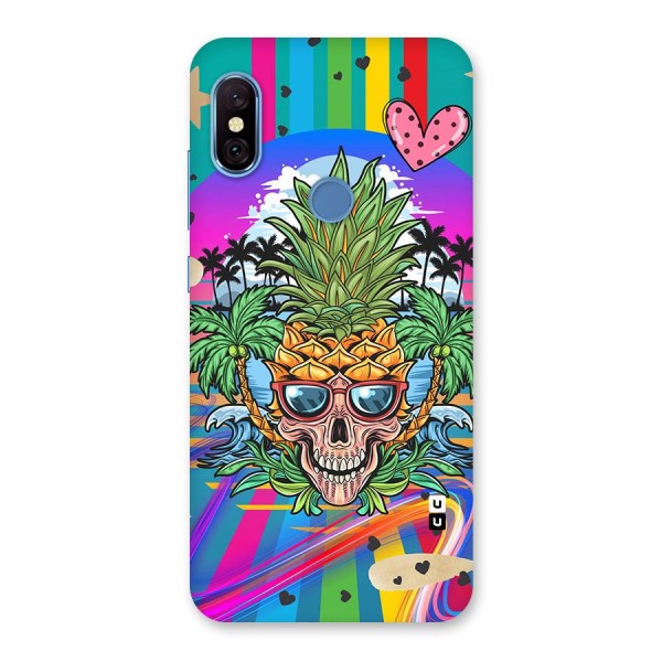 Cool Pineapple Skull Back Case for Redmi Note 6 Pro