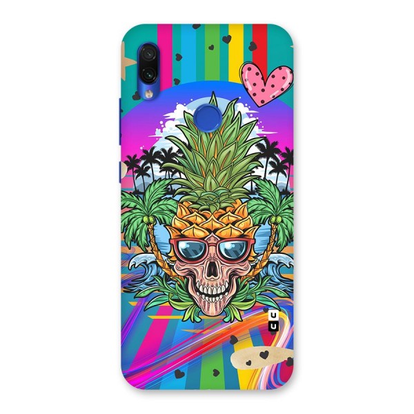 Cool Pineapple Skull Back Case for Redmi Note 7S