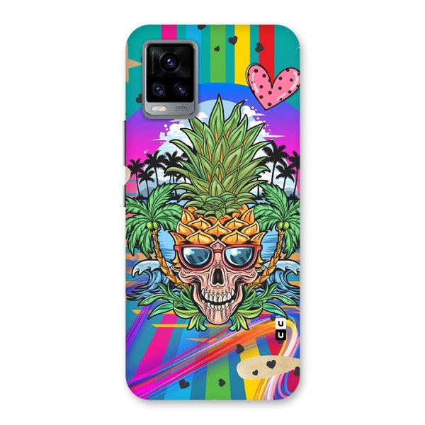 Cool Pineapple Skull Back Case for Vivo V20