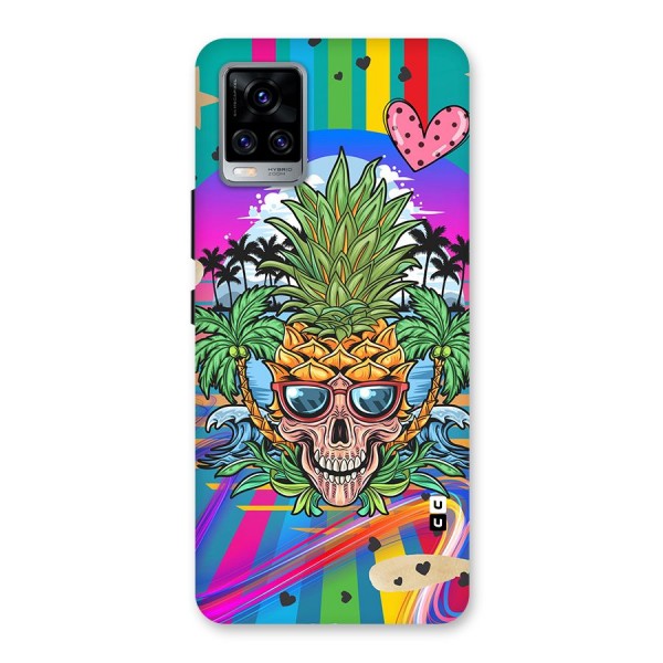 Cool Pineapple Skull Back Case for Vivo V20 Pro