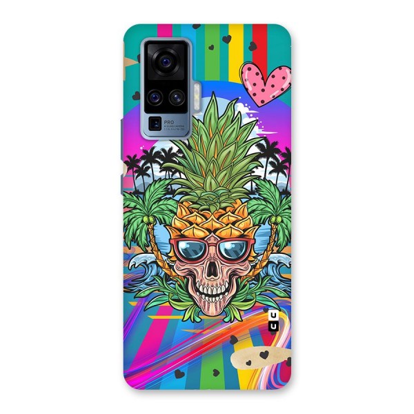 Cool Pineapple Skull Back Case for Vivo X50 Pro