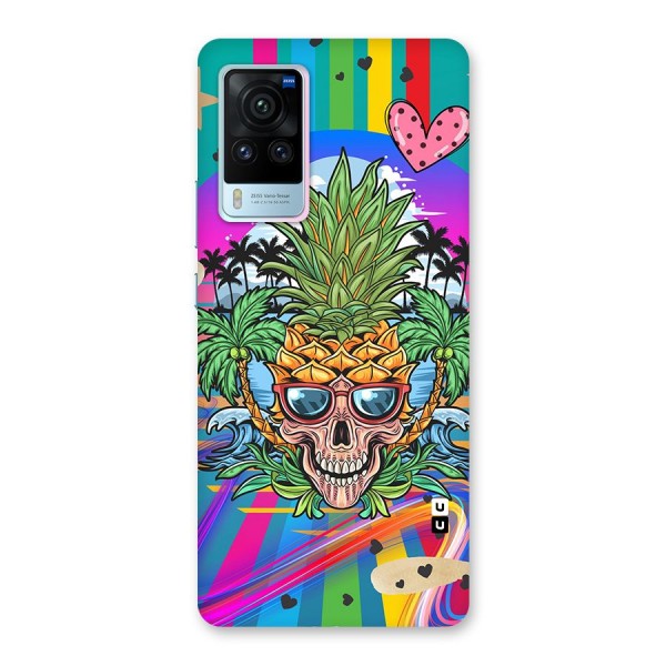 Cool Pineapple Skull Back Case for Vivo X60 Pro