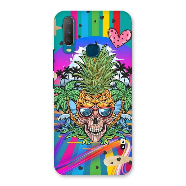 Cool Pineapple Skull Back Case for Vivo Y12