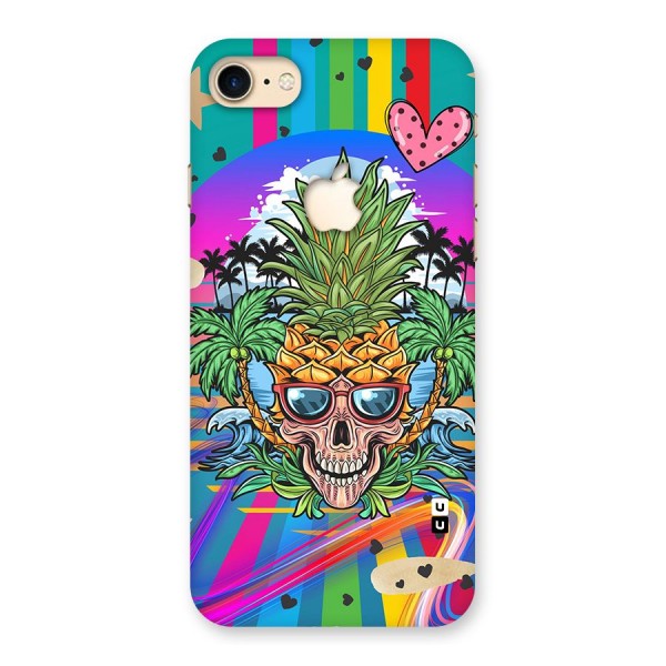 Cool Pineapple Skull Back Case for iPhone 7 Apple Cut