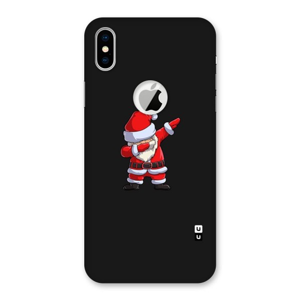 Cool Santa Dab Back Case for iPhone XS Logo Cut