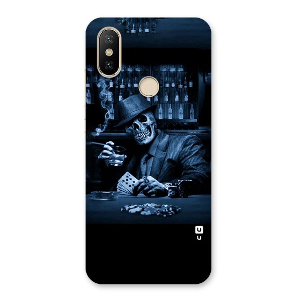 Cool Skull Cards Back Case for Mi A2