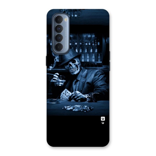 Cool Skull Cards Back Case for Reno4 Pro