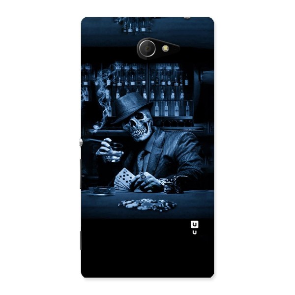 Cool Skull Cards Back Case for Sony Xperia M2