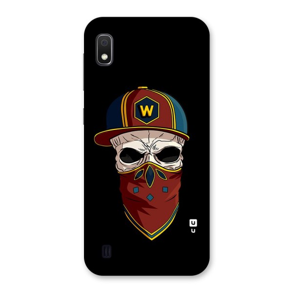 Cool Skull Mask Cap Back Case for Galaxy A10