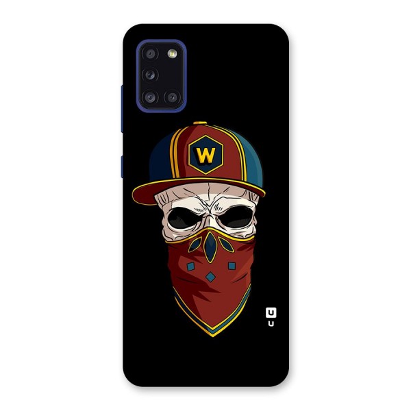 Cool Skull Mask Cap Back Case for Galaxy A31