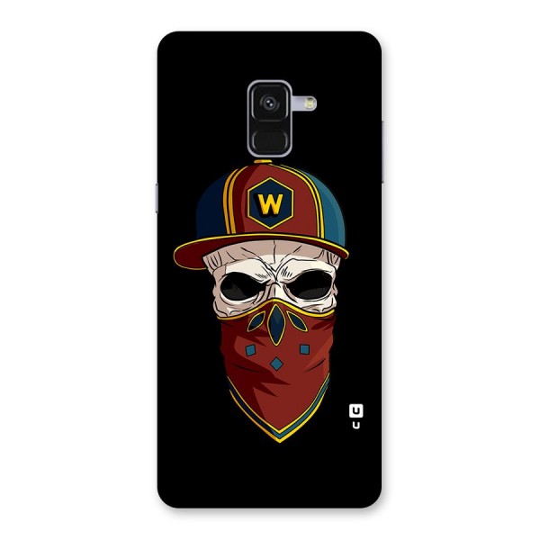 Cool Skull Mask Cap Back Case for Galaxy A8 Plus