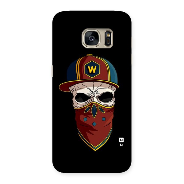 Cool Skull Mask Cap Back Case for Galaxy S7