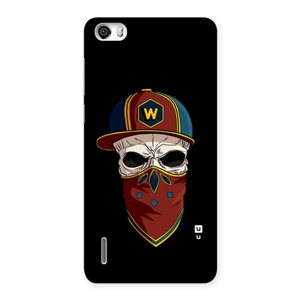 Cool Skull Mask Cap Back Case for Honor 6