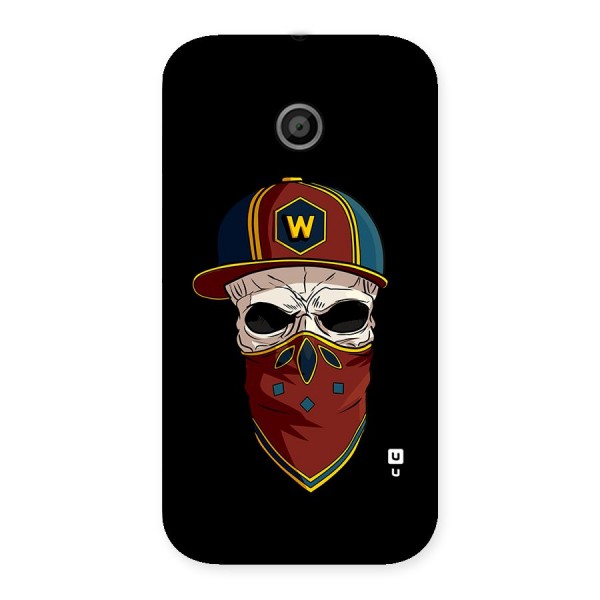 Cool Skull Mask Cap Back Case for Moto E