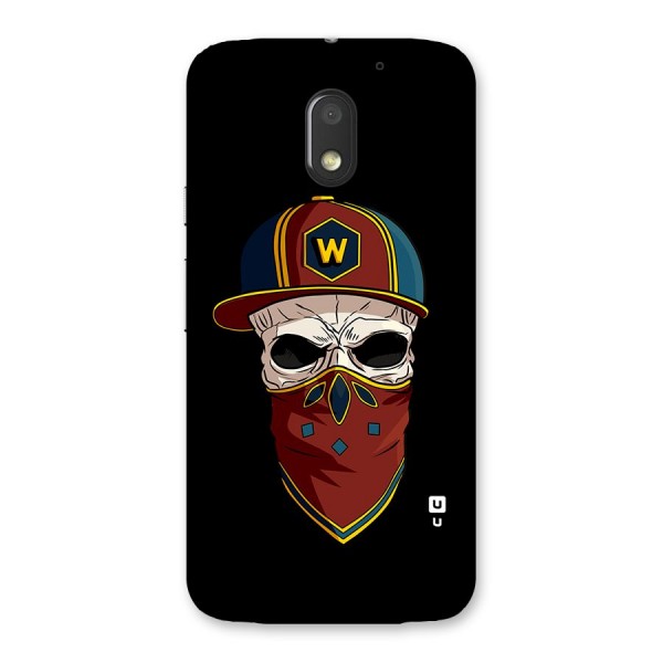 Cool Skull Mask Cap Back Case for Moto E3 Power