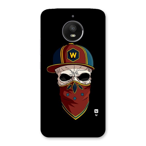 Cool Skull Mask Cap Back Case for Moto E4 Plus