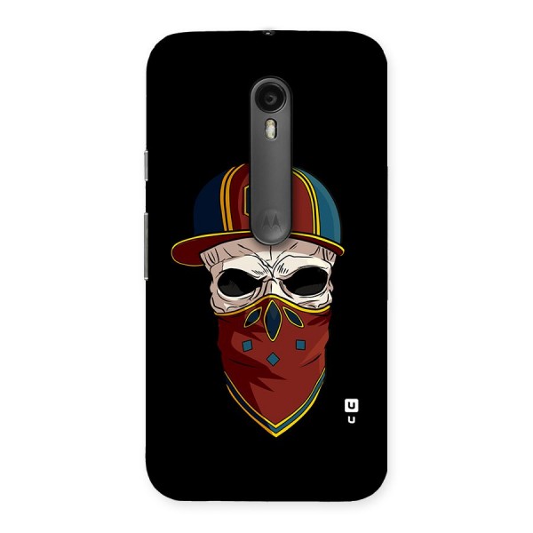 Cool Skull Mask Cap Back Case for Moto G3