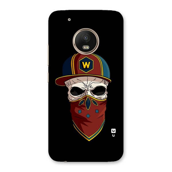 Cool Skull Mask Cap Back Case for Moto G5 Plus