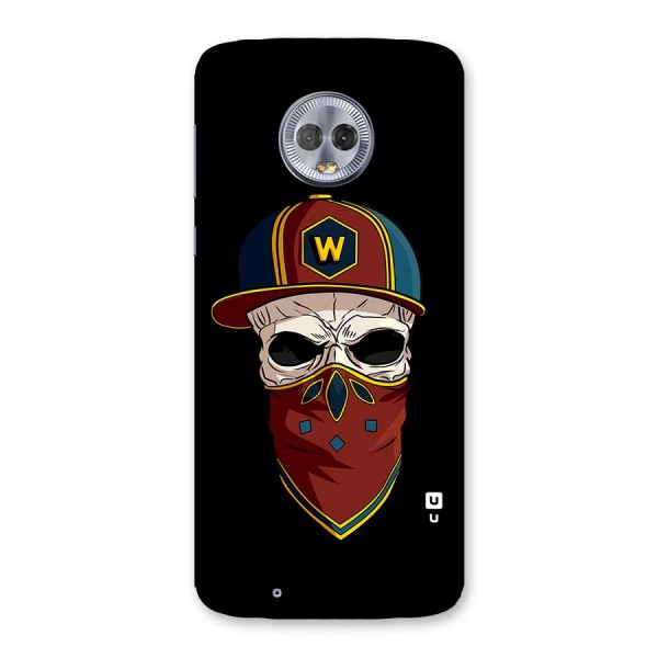 Cool Skull Mask Cap Back Case for Moto G6