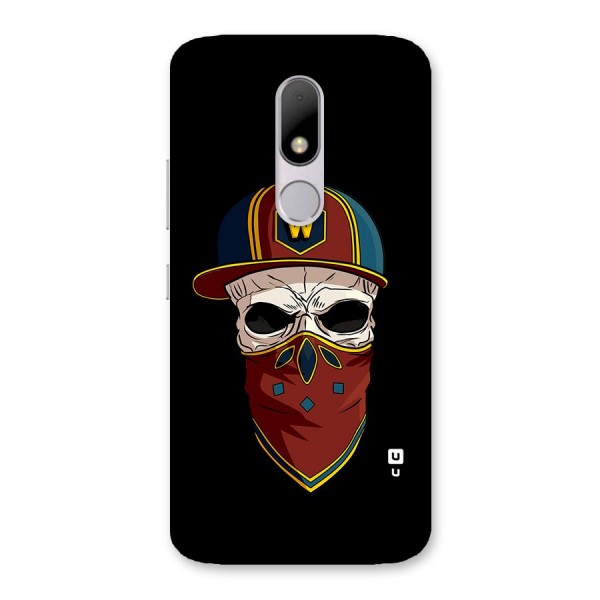 Cool Skull Mask Cap Back Case for Moto M