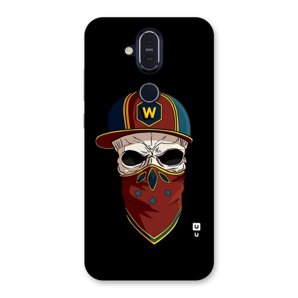 Cool Skull Mask Cap Back Case for Nokia 8.1