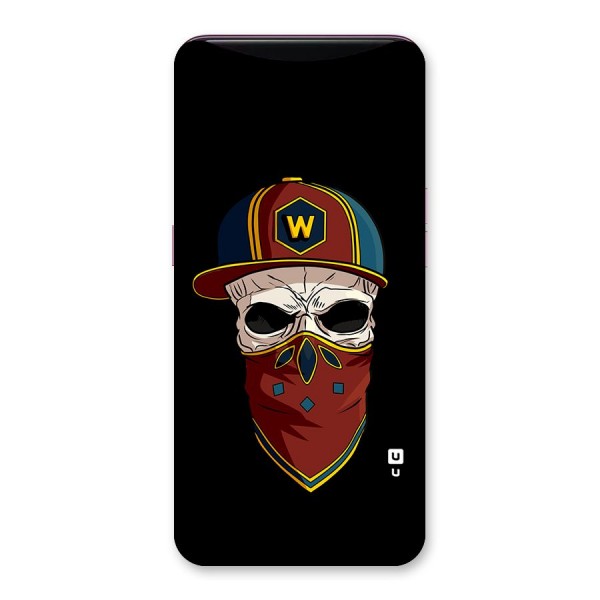 Cool Skull Mask Cap Back Case for Oppo Find X