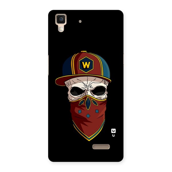 Cool Skull Mask Cap Back Case for Oppo R7