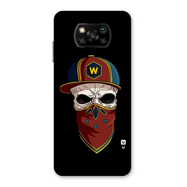 Cool Skull Mask Cap Back Case for Poco X3