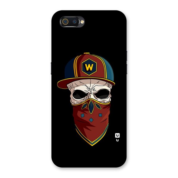 Cool Skull Mask Cap Back Case for Realme C2