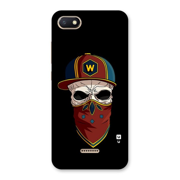 Cool Skull Mask Cap Back Case for Redmi 6A