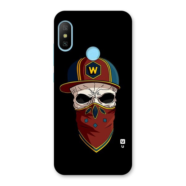 Cool Skull Mask Cap Back Case for Redmi 6 Pro