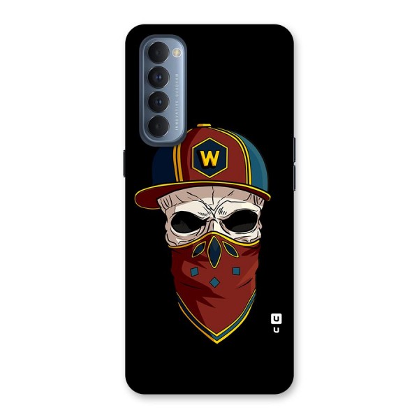 Cool Skull Mask Cap Back Case for Reno4 Pro