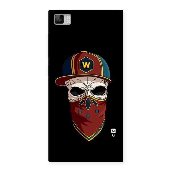 Cool Skull Mask Cap Back Case for Xiaomi Mi3