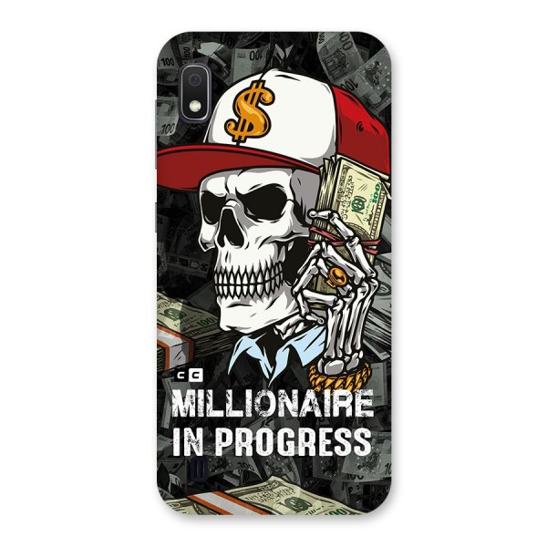 Cool Skull Millionaire In Progress Back Case for Galaxy A10