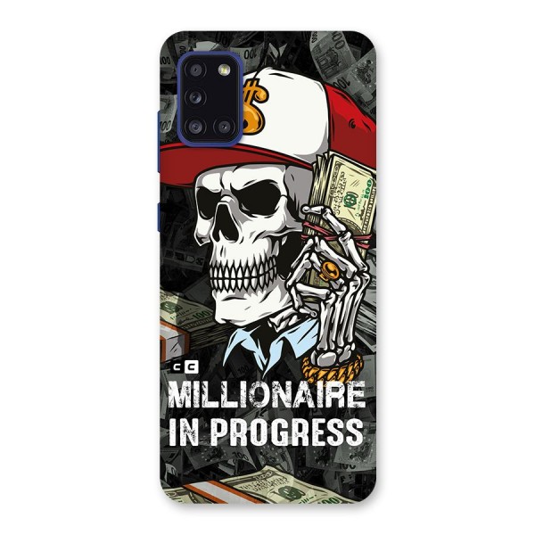 Cool Skull Millionaire In Progress Back Case for Galaxy A31