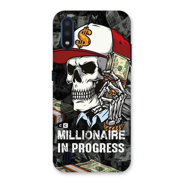 Cool Skull Millionaire In Progress Back Case for Galaxy M01