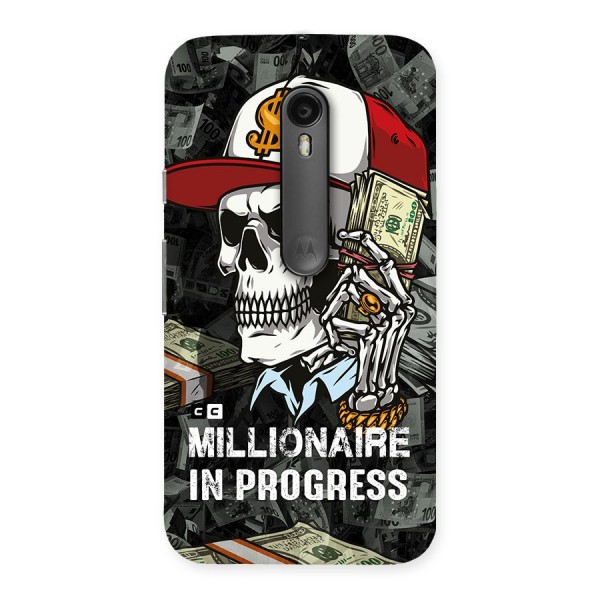 Cool Skull Millionaire In Progress Back Case for Moto G3