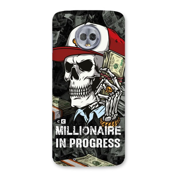 Cool Skull Millionaire In Progress Back Case for Moto G6