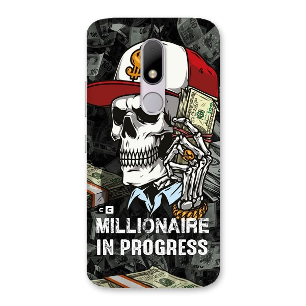 Cool Skull Millionaire In Progress Back Case for Moto M