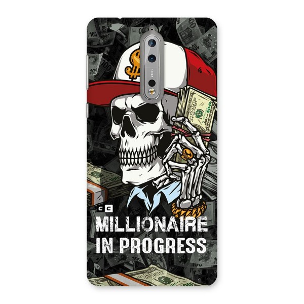 Cool Skull Millionaire In Progress Back Case for Nokia 8